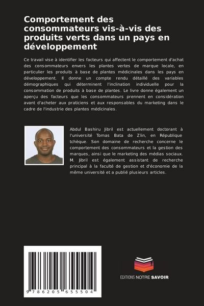 Produktbild: Comportement des consommateurs vis-&agrave;-vis des produits verts dans un pays en d&eacute;veloppement
