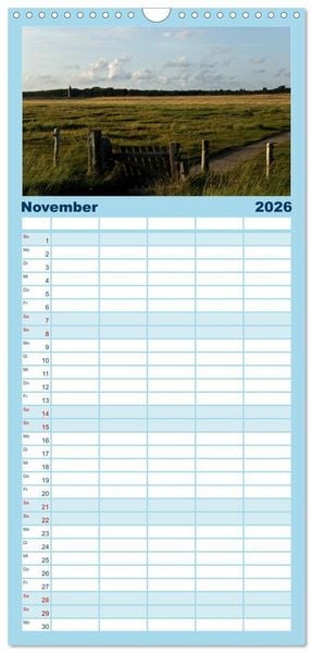 Produktbild: Familienplaner 2026 - St. Peter Ording 2026 mit 5 Spalten (Wandkalender, 21 x 45 cm) CALVENDO