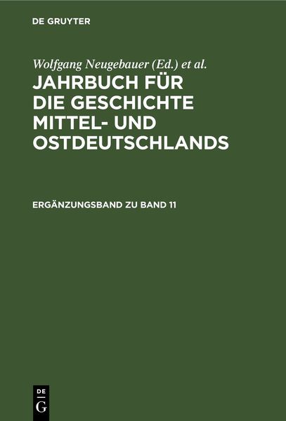 Produktbild: Erg&auml;nzungsband zu Band 11