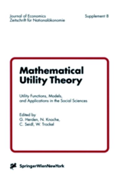 Produktbild: Mathematical Utility Theory