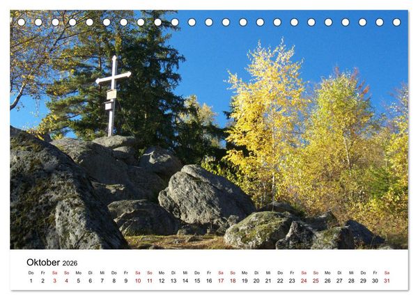 Produktbild: Gipfelkreuze im B&ouml;hmerwald (Tischkalender 2026 DIN A5 quer), CALVENDO Monatskalender