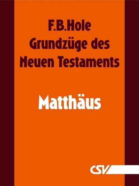 Produktbild: Grundz&uuml;ge des Neuen Testaments - Matth&auml;us