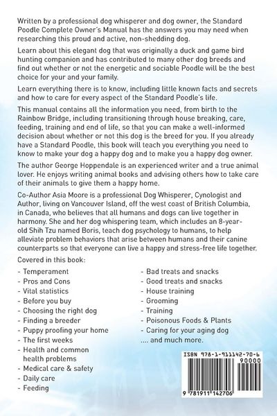 Produktbild: Standard Poodle. Standard Poodle Dog Complete Owners Manual. Standard Poodle book for care, costs, feeding, grooming, health and training.