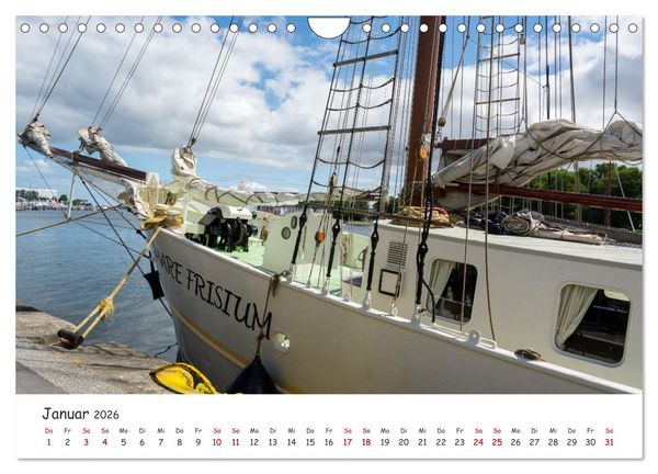 Produktbild: Travem&uuml;nder Woche vom Windjammer aus (Wandkalender 2026 DIN A4 quer), CALVENDO Monatskalender