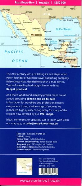 Produktbild: Reise Know-How Landkarte Yukat&aacute;n / Yucat&aacute;n (1:650.000)
