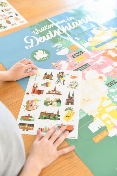 Produktbild: POPPIK - Sticker Lernposter Deutschland