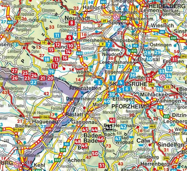 Produktbild: ROTHER Wanderf&uuml;hrer Rund um Karlsruhe