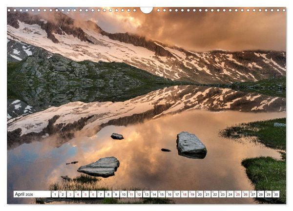 Produktbild: Alpen gespiegelt (Wandkalender 2026 DIN A3 quer), CALVENDO Monatskalender
