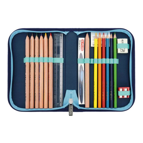 Produktbild: Herlitz Grundschulrucksack SoftLight Plus GREENline Blue Ice
