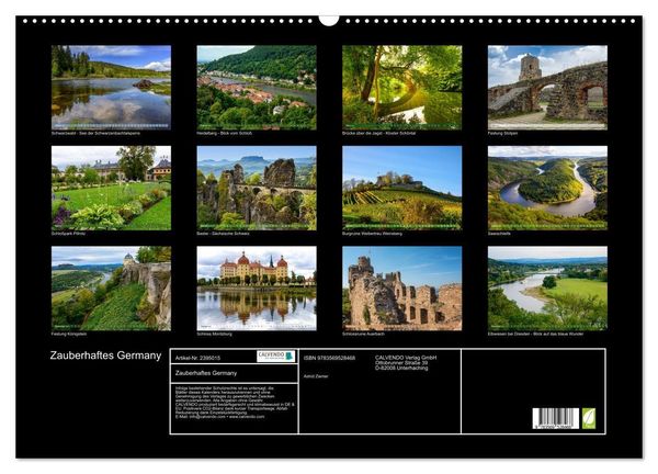 Produktbild: Zauberhaftes Germany (Wandkalender 2027 DIN A2 quer), CALVENDO Monatskalender