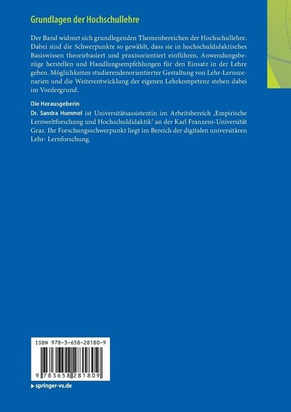 Produktbild: Grundlagen der Hochschullehre