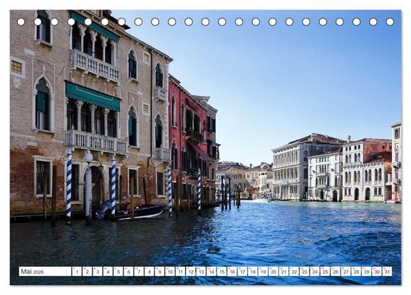 Produktbild: Venedig - pittoreske Sch&ouml;nheit (Tischkalender 2026 DIN A5 quer), CALVENDO Monatskalender