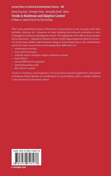 Produktbild: Trends in Nonlinear and Adaptive Control