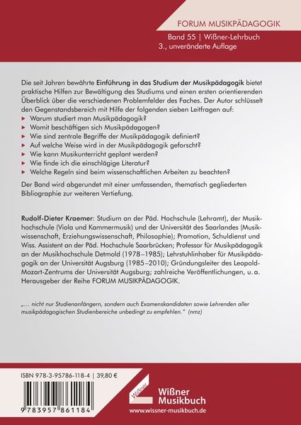 Produktbild: Musikpädagogik – Einführung in das Studium
