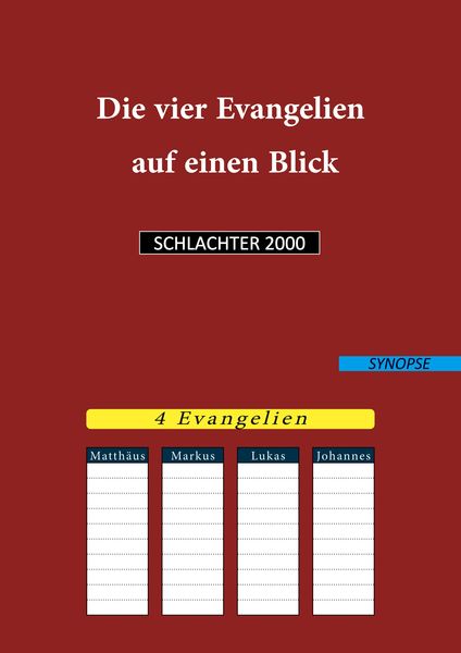 Produktbild: Die vier Evangelien auf einen Blick
