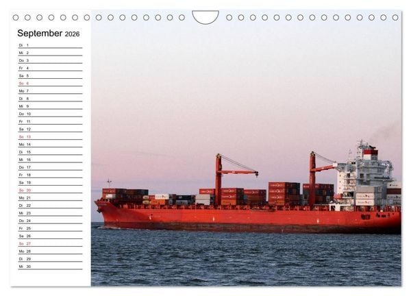 Produktbild: Dicke P&ouml;tte im Hafen und auf gro&szlig;er Fahrt (Wandkalender 2026 DIN A4 quer), CALVENDO Monatskalender