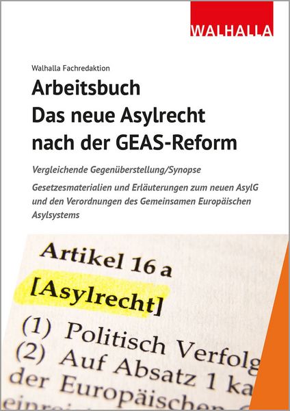 Produktbild: Arbeitsbuch: Das neue Asylrecht nach der GEAS-Reform