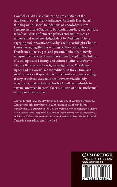 Produktbild: Durkheim's Ghosts