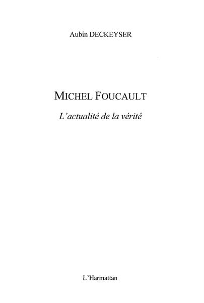 Produktbild: Michel Foucault