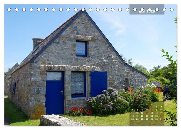 Produktbild: Bretagne Beaux sites du Finist&egrave;re (Calendrier de bureau 2026 DIN A5 vertical), CALVENDO calendrier mensuel