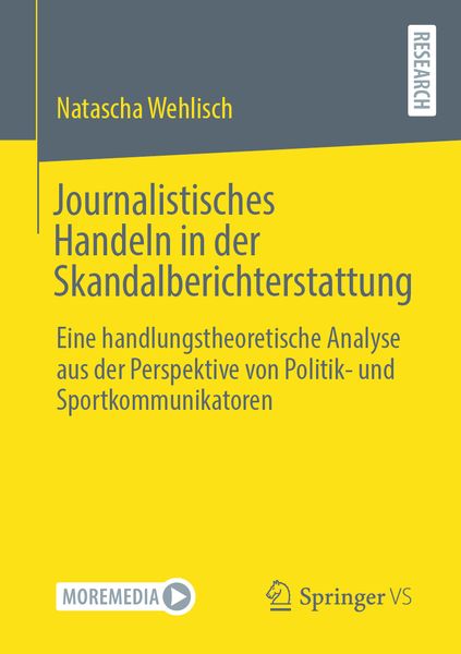Produktbild: Journalistisches Handeln in der Skandalberichterstattung