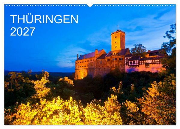 Produktbild: TH&Uuml;RINGEN 2027 (Wandkalender 2027 DIN A2 quer), CALVENDO Monatskalender