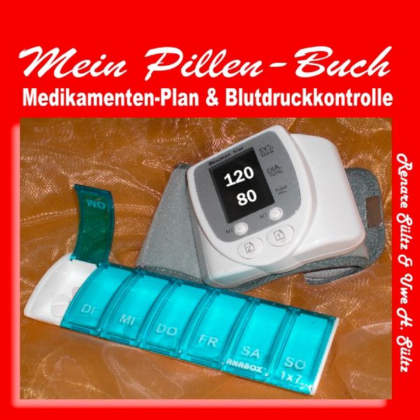 Produktbild: Pillen-Buch, Tabletten-Tagebuch, Medikamentenplan - inkl. Blutdruckkontrolle