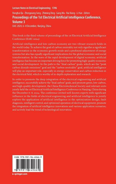 Produktbild: Proceedings of the 1st Electrical Artificial Intelligence Conference, Volume 3