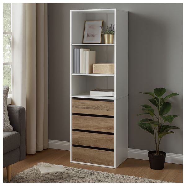 HTI-Living Kommode Nina XXL weiß sonoma Kommode Nina XXL weiß sonoma