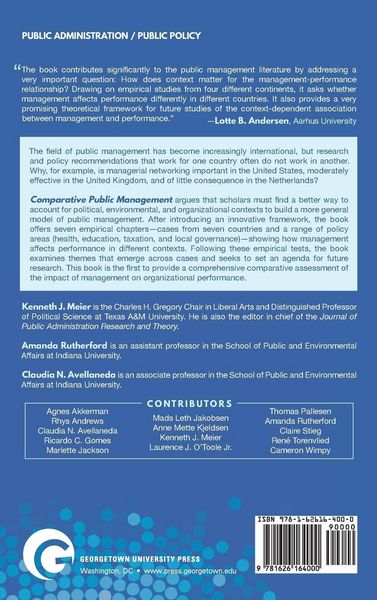 Produktbild: Comparative Public Management