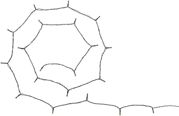 Produktbild: Sygonix SY-4722054 B&uuml;schellichterkette Innen/Au&szlig;en netzbetrieben Anzahl Leuchtmittel 200 LED Warmwei&szlig; Beleuchtete L&auml;nge: 39.85 m
