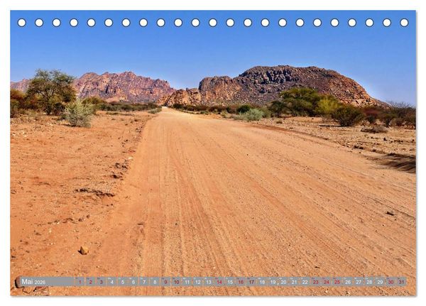 Produktbild: Namibia - Von Nord nach S&uuml;d (Tischkalender 2026 DIN A5 quer), CALVENDO Monatskalender