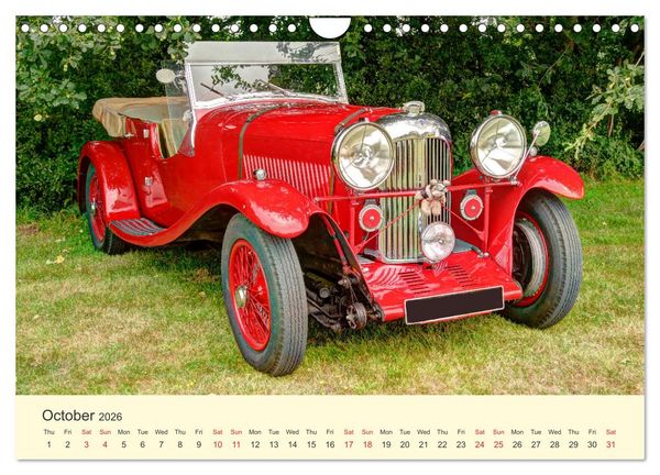 Produktbild: Iconic British Cars (Wall Calendar 2026 DIN A4 landscape), CALVENDO 12 Month Wall Calendar