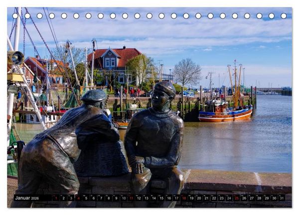 Produktbild: Neuharlingersiel - Ostfrieslands sch&ouml;nstes Hafenst&auml;dtchen (Tischkalender 2026 DIN A5 quer), CALVENDO Monatskalender