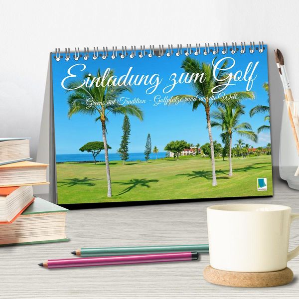 Produktbild: Einladung zum Golf (Tischkalender 2026 DIN A5 quer), CALVENDO Monatskalender