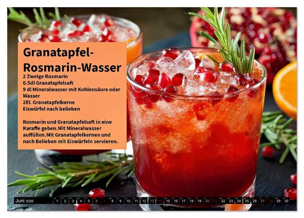 Produktbild: Eiskalt erwischt - Aromawasser (hochwertiger Premium Wandkalender 2026 DIN A2 quer), Kunstdruck in Hochglanz