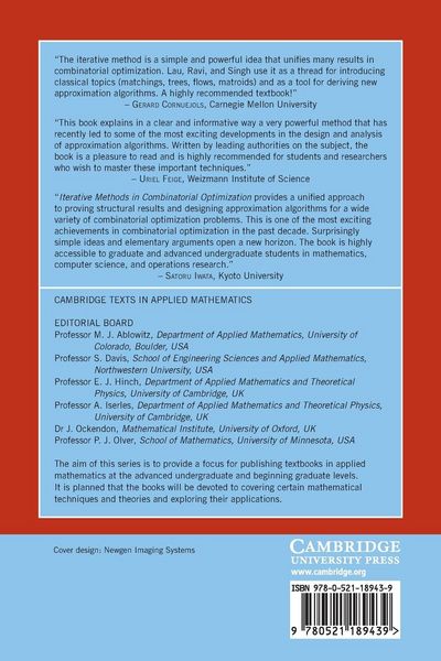 Produktbild: Iterative Methods in Combinatorial Optimization