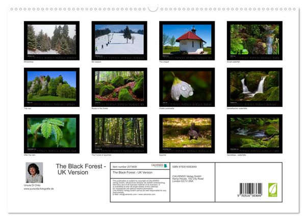 Produktbild: The Black Forest - UK Version (High Quality Premium Wall Calendar 2026 DIN A2 landscape),CALVENDO 12 Month Wall Calendar