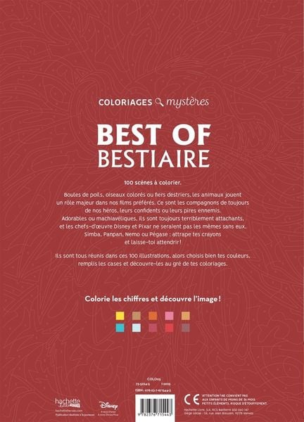 Produktbild: Best of bestiaire : coloriages myst&egrave;res