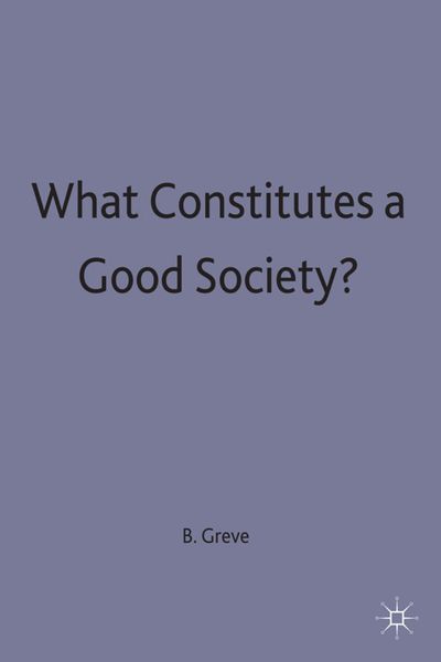Produktbild: What Constitutes a Good Society?