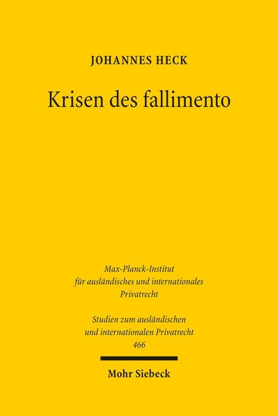 Produktbild: Krisen des fallimento