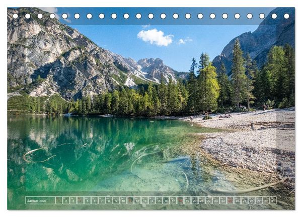 Produktbild: Bergerlebnis Dolomiten (Tischkalender 2026 DIN A5 quer), CALVENDO Monatskalender
