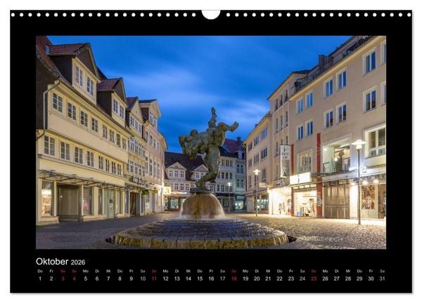 Produktbild: BRAUNSCHWEIG - Abendliche Impressionen (Wandkalender 2026 DIN A3 quer), CALVENDO Monatskalender