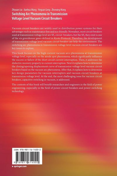 Produktbild: Switching Arc Phenomena in Transmission Voltage Level Vacuum Circuit Breakers