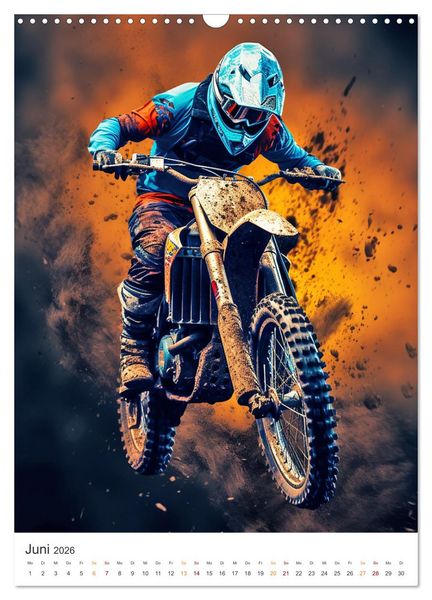 Produktbild: Motocross - Mit Leib und Seele dabei (Wandkalender 2026 DIN A3 hoch), CALVENDO Monatskalender