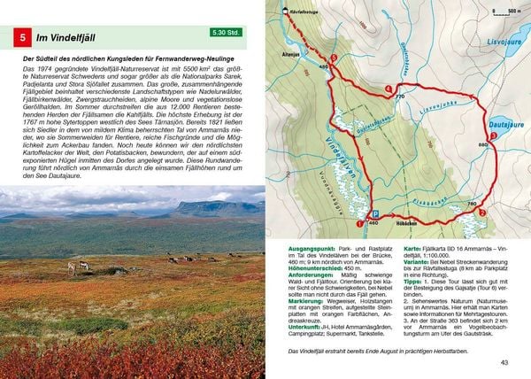 Produktbild: ROTHER Wanderf&uuml;hrer Lappland. 60 Tages- und Mehrtagestouren in Schwedisch-, Norwegisch- und Finnisch-Lappland