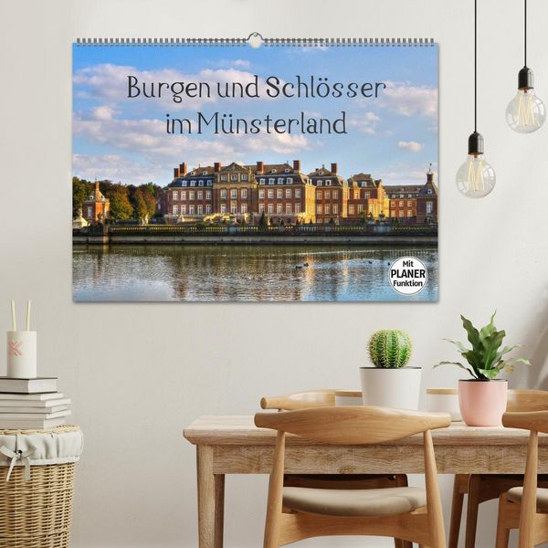 Produktbild: Burgen und Schl&ouml;sser im M&uuml;nsterland (Wandkalender 2026 DIN A2 quer), CALVENDO Monatskalender