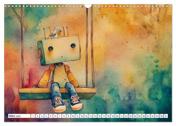 Produktbild: Leevi - Ein Freund zum Tr&auml;umen und Staunen (Wandkalender 2026 DIN A3 quer), CALVENDO Monatskalender