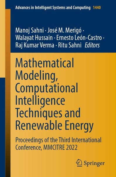 Produktbild: Mathematical Modeling, Computational Intelligence Techniques and Renewable Energy