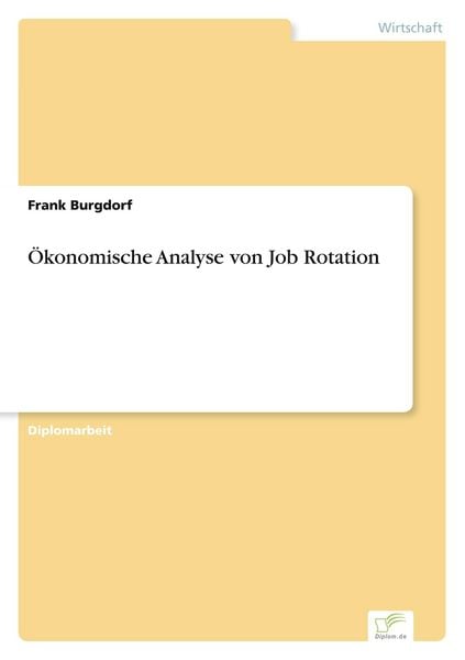 Produktbild: &Ouml;konomische Analyse von Job Rotation